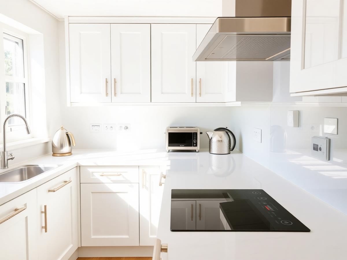 Spotless modern UK kitchen after a professional deep clean